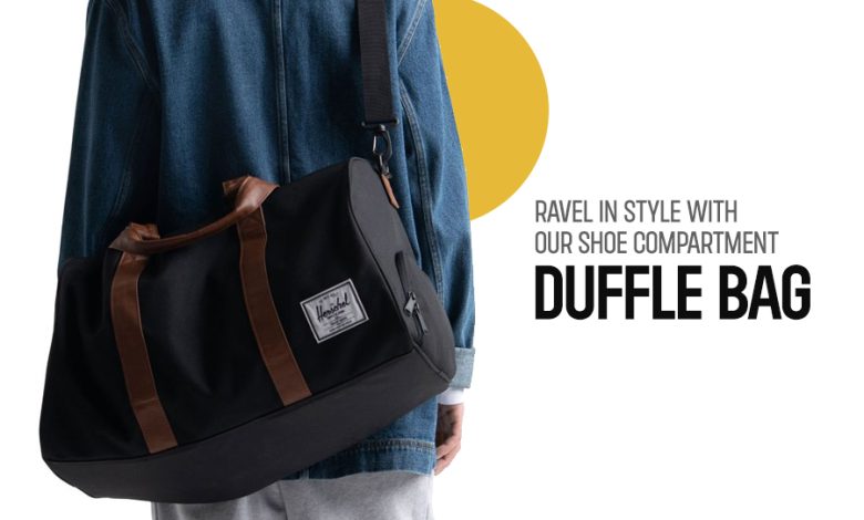 shoe compartment duffle bag