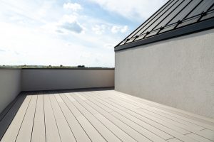 How do I cover an existing composite decking with a roof?